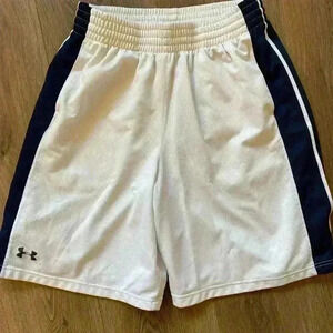Under Armor Men's Sport Shorts white black medium‎ elastic waist drawstring